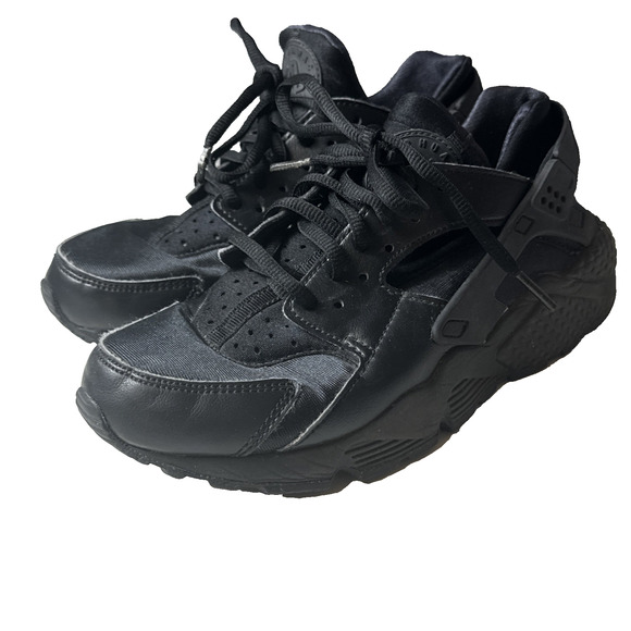Nike Women's Air Huarache 634835-012 Black Running Shoes Sneakers Size 6.5 - Picture 1 of 16